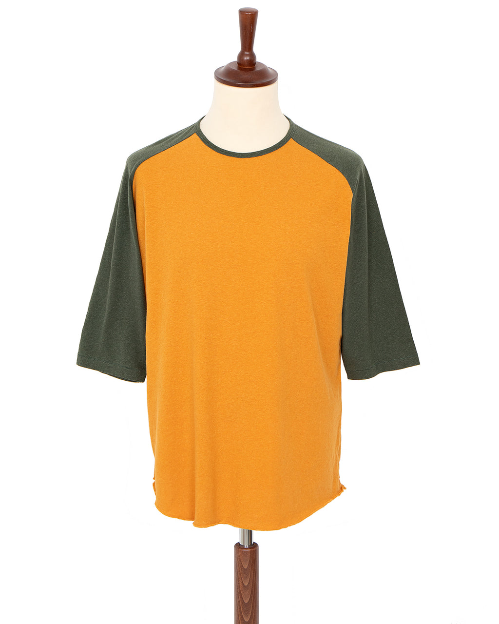 Indigofera Leon Raglan Sweater, Orange / Green Resin