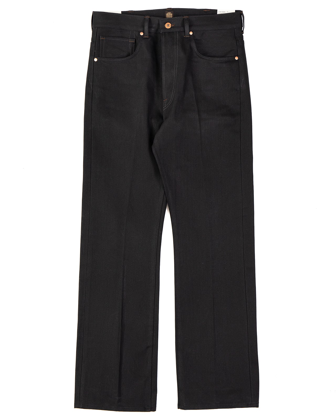 Indigofera Wyatt Jeans, Uneven Broken Twill Black