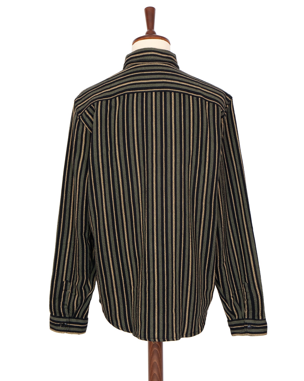 Indigofera McAllen Shirt, Twill Stripe, Black / Beige / Grey