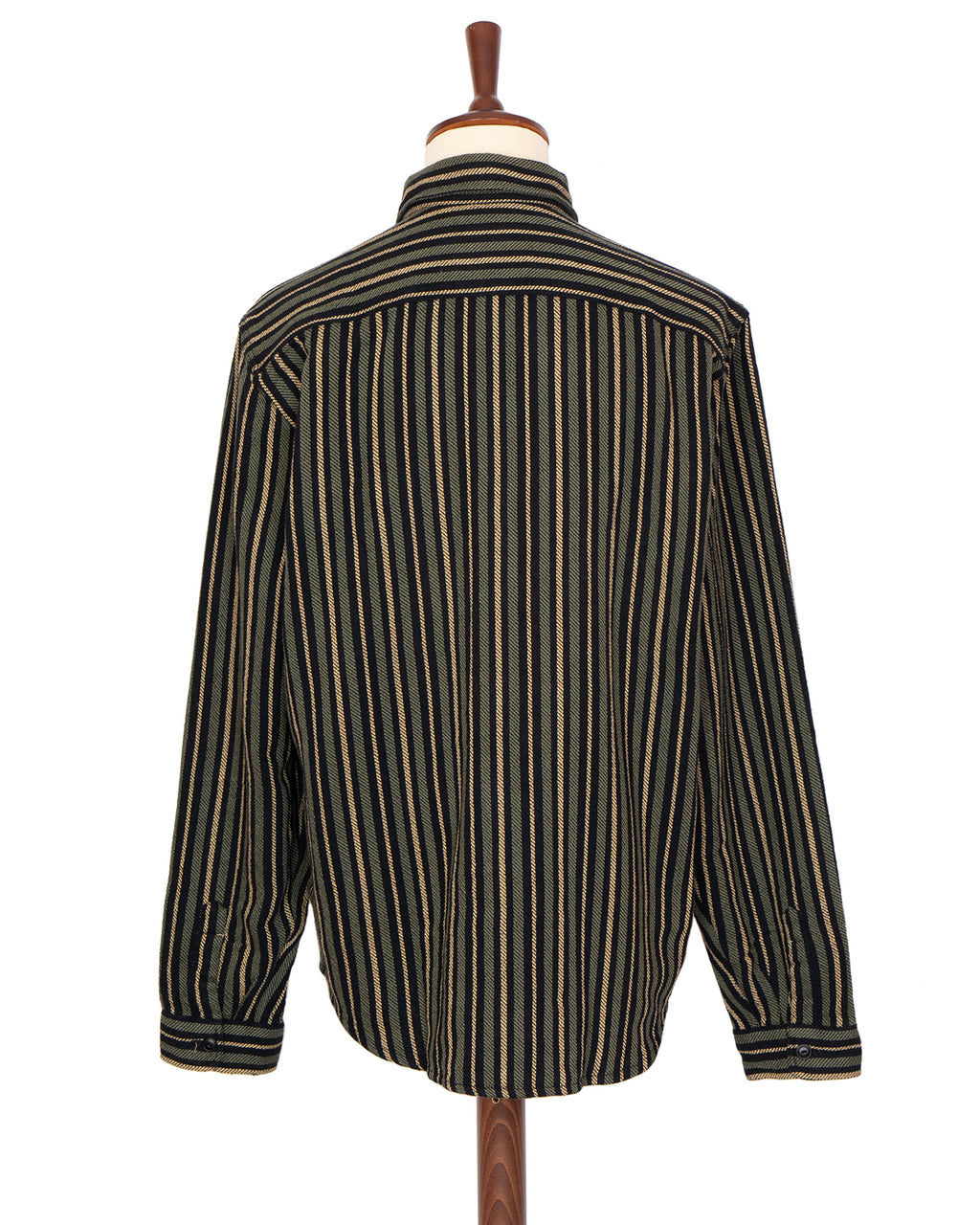 Indigofera McAllen Shirt, Twill Stripe, Black / Beige / Grey
