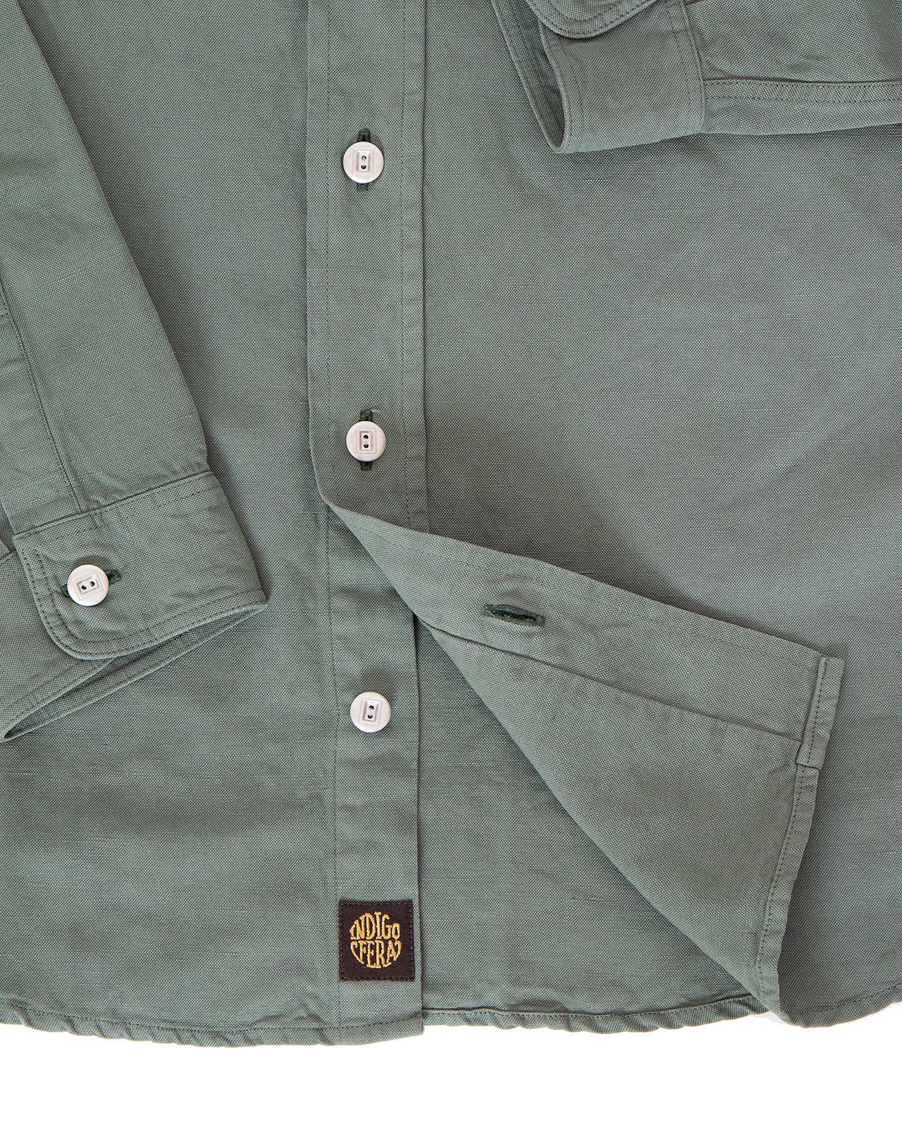 Indigofera McAllen Shirt, Cotton / Linen, Sage
