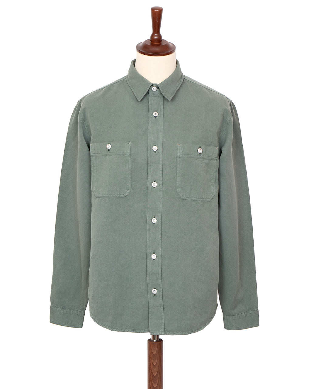 Indigofera McAllen Shirt, Cotton / Linen, Sage