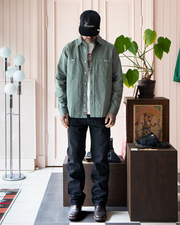 Indigofera McAllen Shirt, Cotton / Linen, Sage