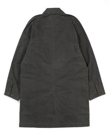 Indigofera Raven Coat, Coated Cotton Twill
