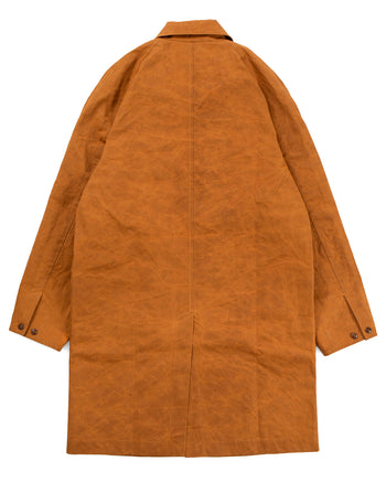 Indigofera Raven Coat, Coated Cotton Twill, Brown