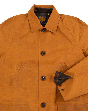 Indigofera Raven Coat, Coated Cotton Twill, Brown