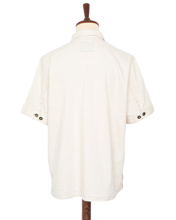 Indigofera Rivera Shirt, Carson Denim, Ecru