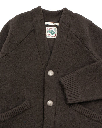 Indigofera Roan Wool Cardigan, Charcoal