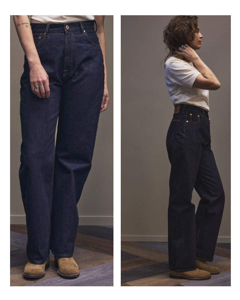 Indigofera Roslyn Jeans, Vintage 70's Denim, Rinse