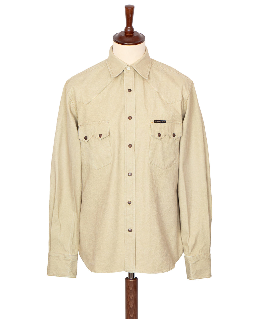 Indigofera Ryman Roxboro Canvas Shirt, Ecru