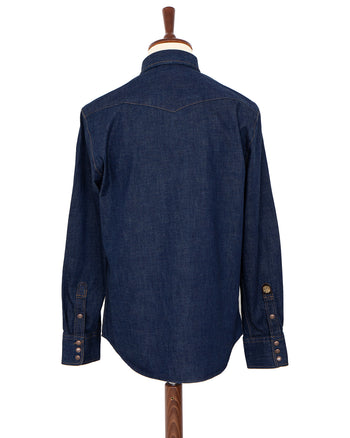 Indigofera Ryman Denim Shirt, Ohira Indigo Denim, Rinsed