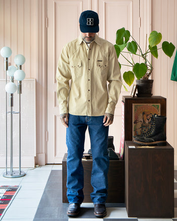 Indigofera Ryman Roxboro Canvas Shirt, Ecru