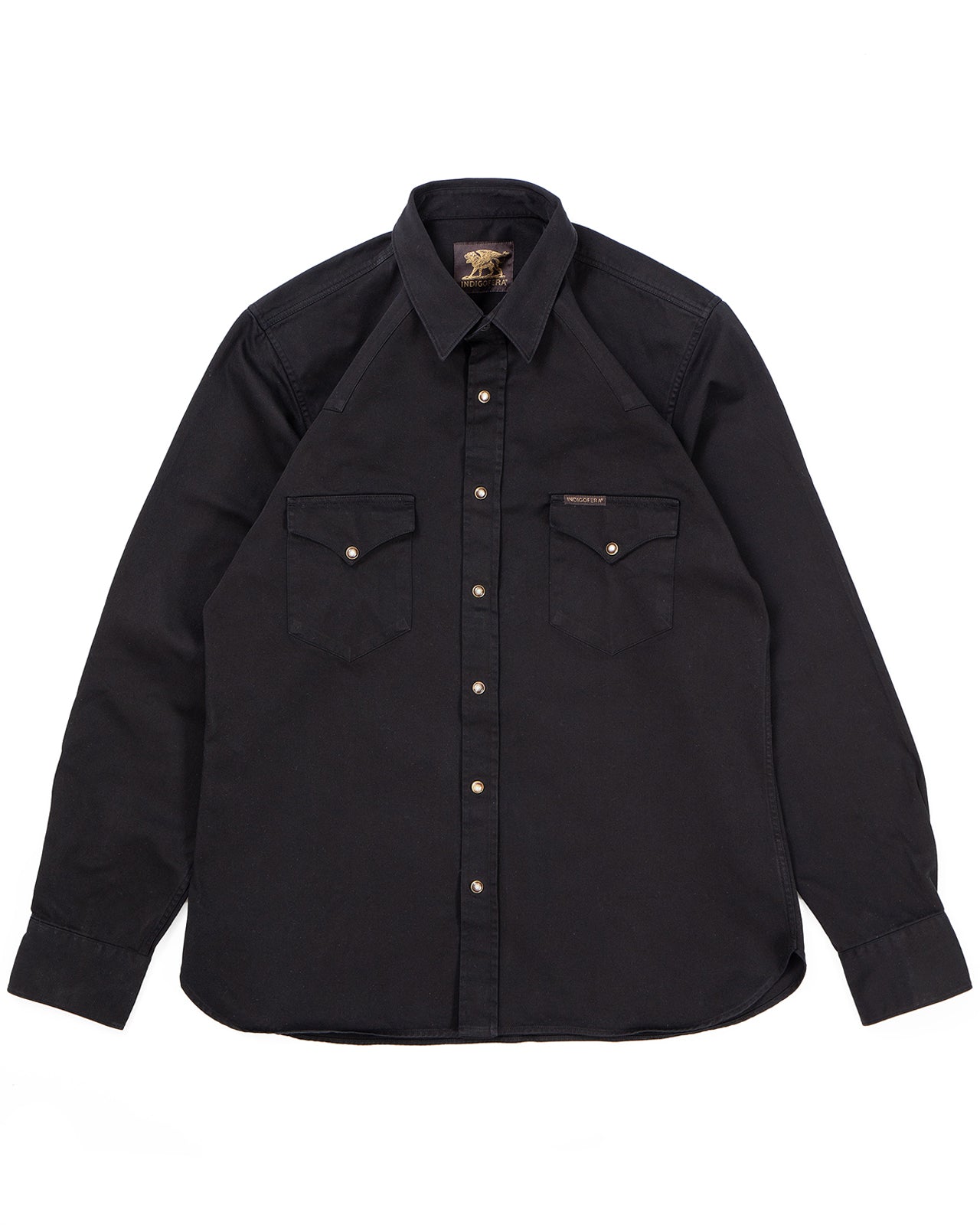 Indigofera Sideras Shirt, Cotton Twill, Black