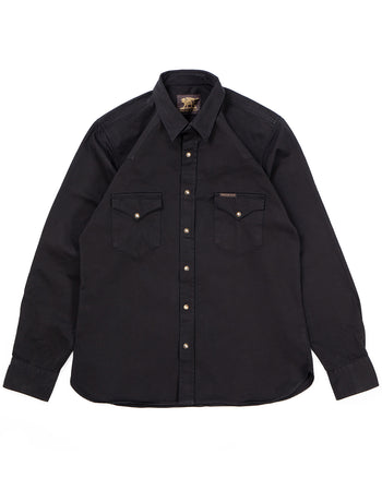 Indigofera Sideras Shirt, Cotton Twill, Black
