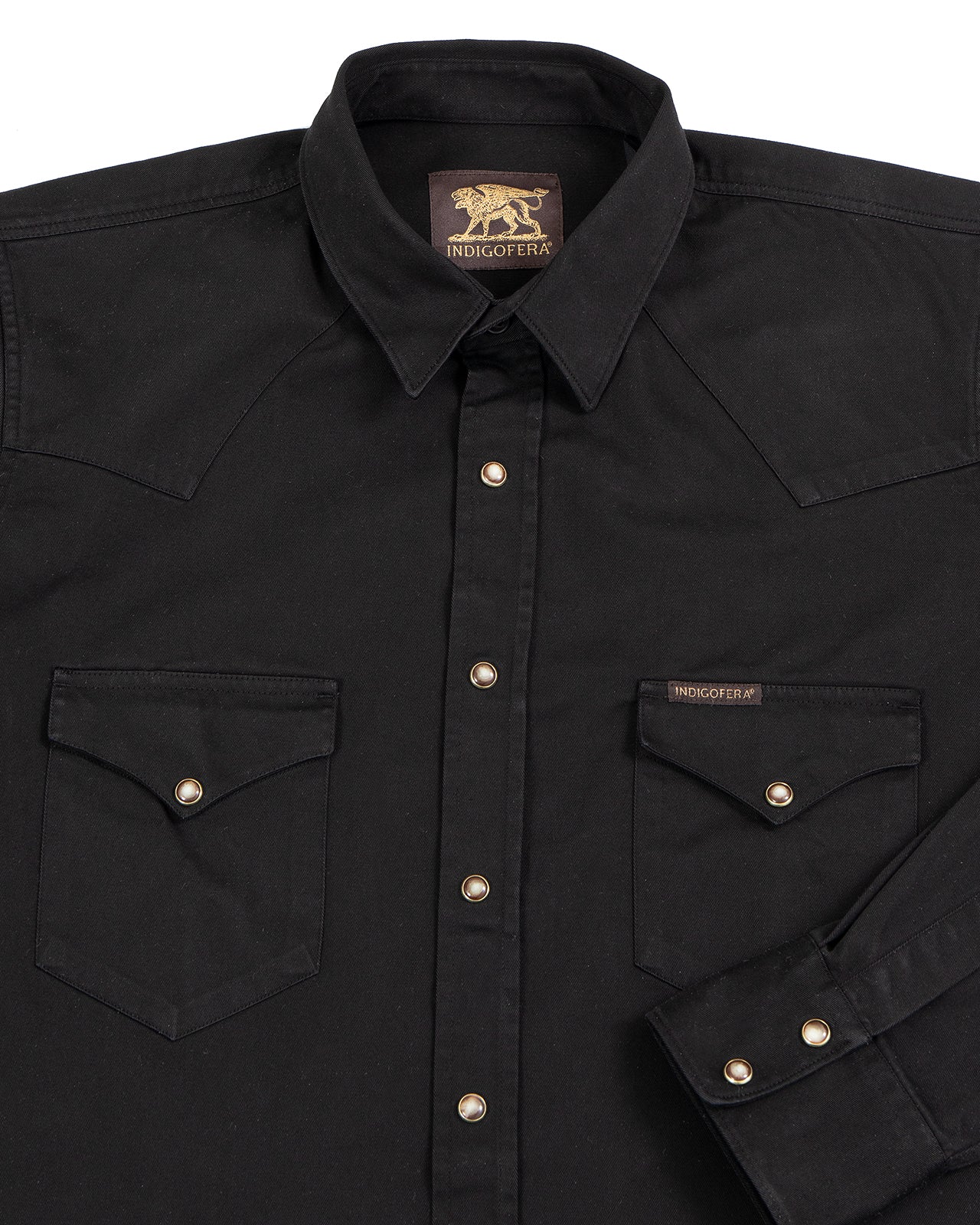 Indigofera Sideras Shirt, Cotton Twill, Black