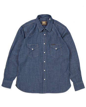 Indigofera Sideras Shirt, Indigo Chambray