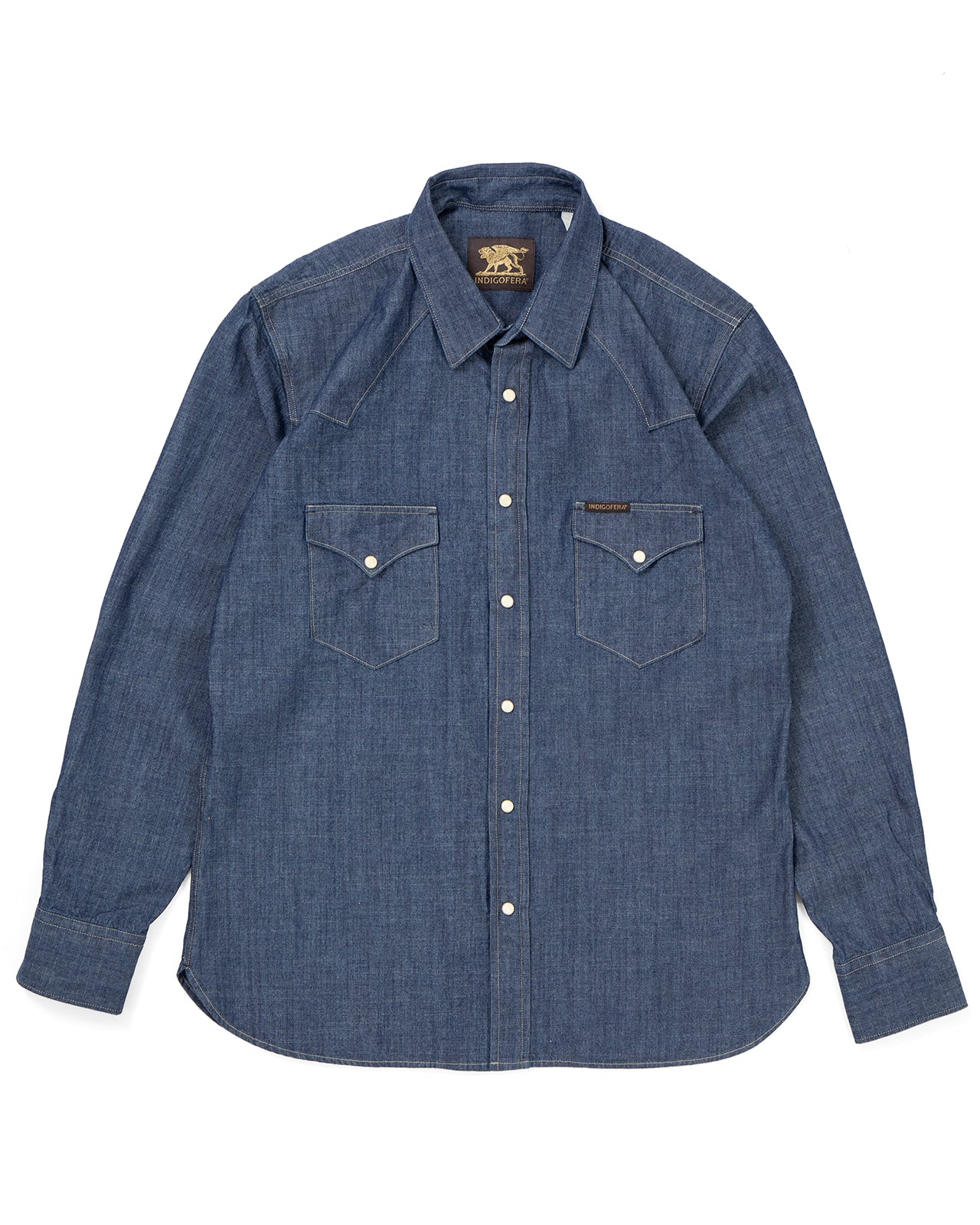 Indigofera Sideras Shirt, Indigo Chambray