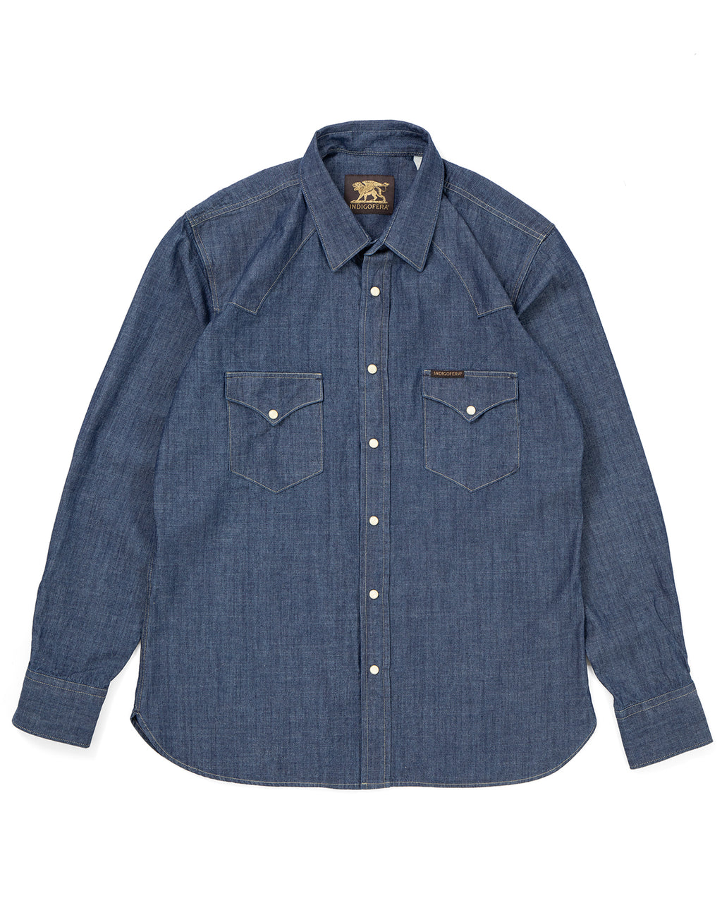 Indigofera Sideras Shirt, Indigo Chambray