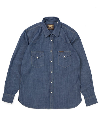 Indigofera Sideras Shirt, Indigo Chambray