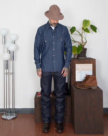 Indigofera Sideras Shirt, Indigo Chambray