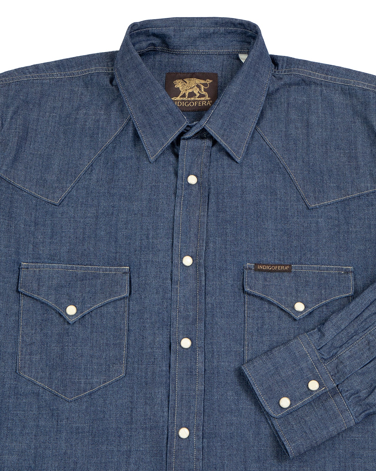 Indigofera Sideras Shirt, Indigo Chambray