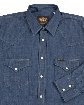 Indigofera Sideras Shirt, Indigo Chambray