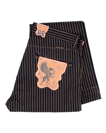Indigofera Swearengen Pants, Single Stripe Indigo