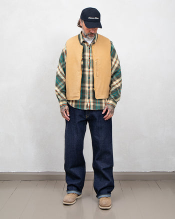 Indigofera Tectonic Vest, Uneven Twill, Beige