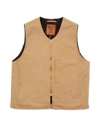 Indigofera Tectonic Vest, Uneven Twill, Beige