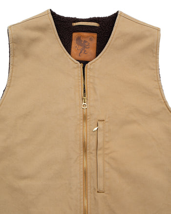 Indigofera Tectonic Vest, Uneven Twill, Beige