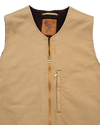 Indigofera Tectonic Vest, Uneven Twill, Beige