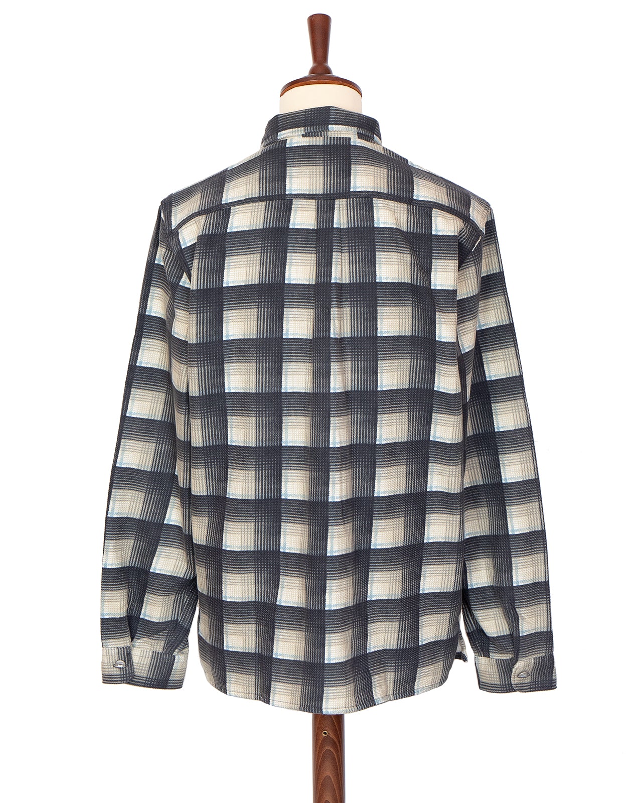 Indigofera Webster Shirt, Printed Check, Grey / White / Beige / Blue