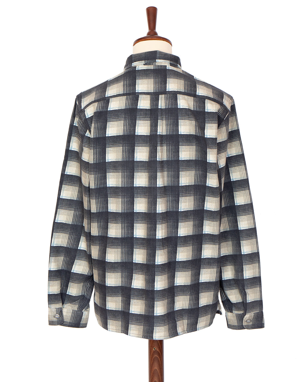 Indigofera Webster Shirt, Printed Check, Grey / White / Beige / Blue