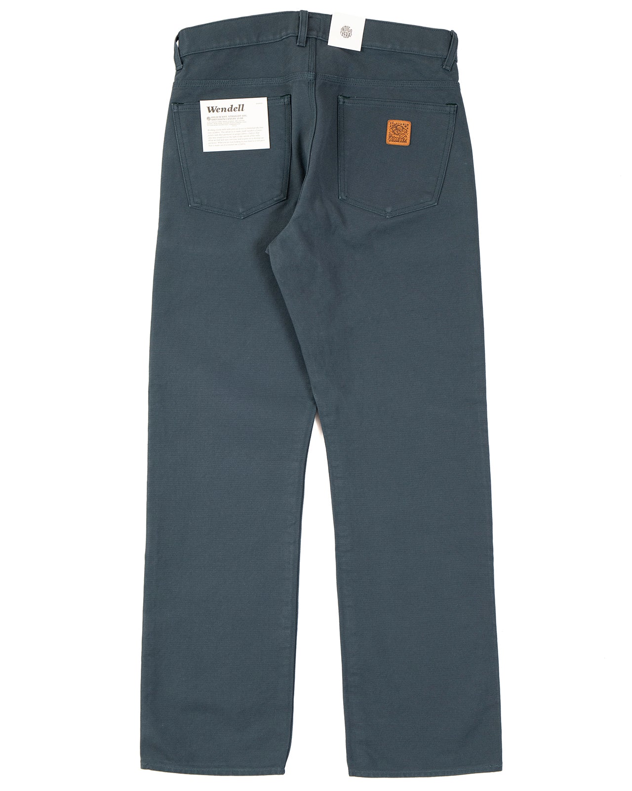 Indigofera Wendell Pants, Smithson Canvas, Petrol Rinse