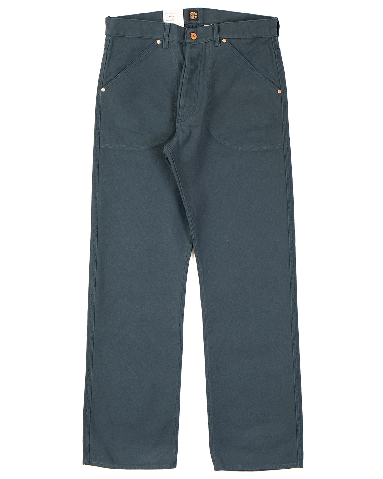 Indigofera Wendell Pants, Smithson Canvas, Petrol Rinse