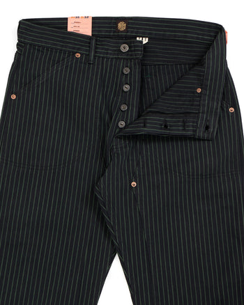 Indigofera Wendell Pants, Viridescent Stripe, Soaked