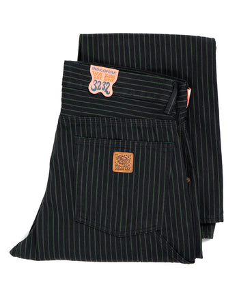 Indigofera Wendell Pants, Viridescent Stripe, Soaked