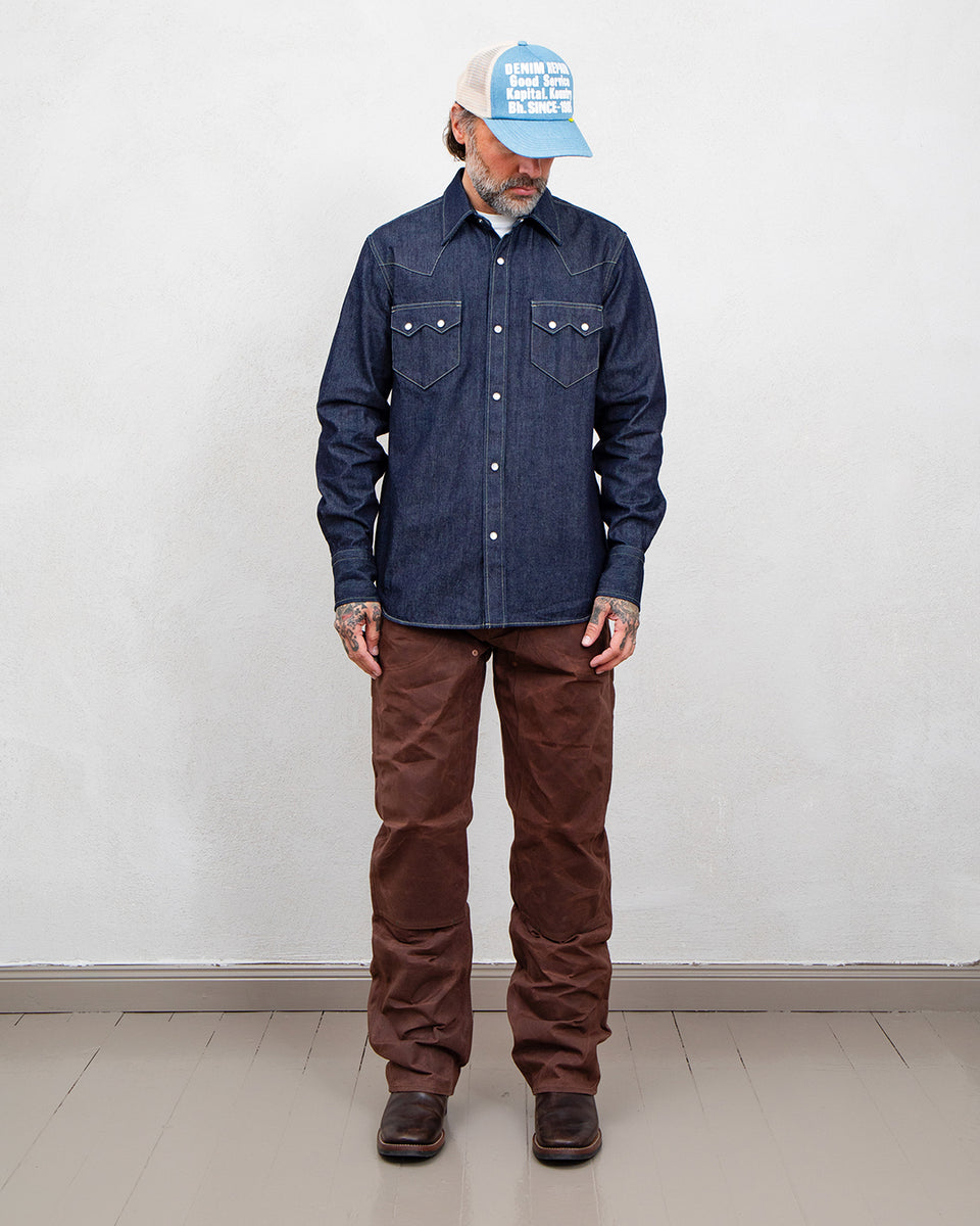 Indigofera Bowman Shirt, 50s Denim, Soaked