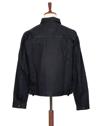 Indigofera Wibaux Jacket, Uneven Broken Twill, Black