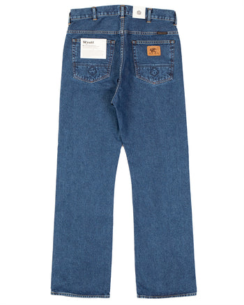 Indigofera Wyatt Jeans, Uneven Broken Twill, Double Wash