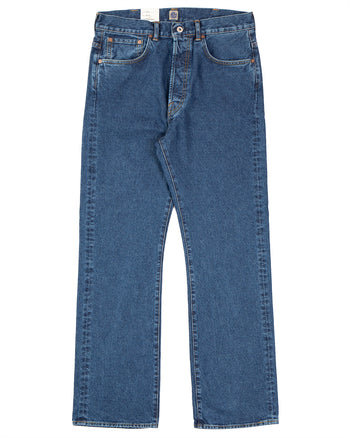 Indigofera Wyatt Jeans, Uneven Broken Twill, Double Wash
