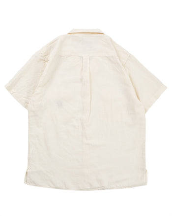 Indigofera x Mill Scale Javelina Shirt, Linen Canvas, Ecru