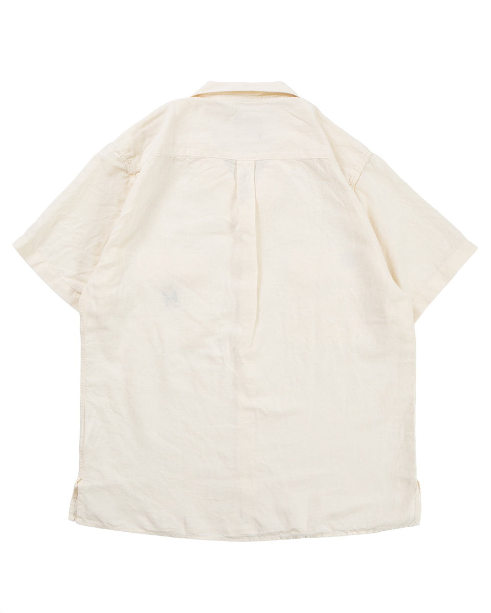 Indigofera x Mill Scale Javelina Shirt, Linen Canvas, Ecru