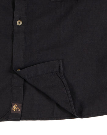 Indigofera x Mill Scale Javelina Shirt, Linen Canvas, Black