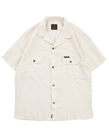 Indigofera x Mill Scale Javelina Shirt, Linen Canvas, Ecru