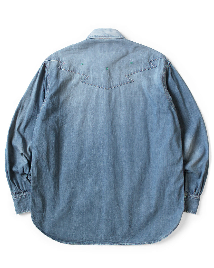 Kapital 8oz Denim Thunderbird Husky Western Shirt