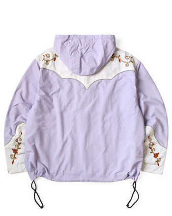 Kapital Nylon Taffta 2tones Tennessee Cactus Flower Parka, Purple