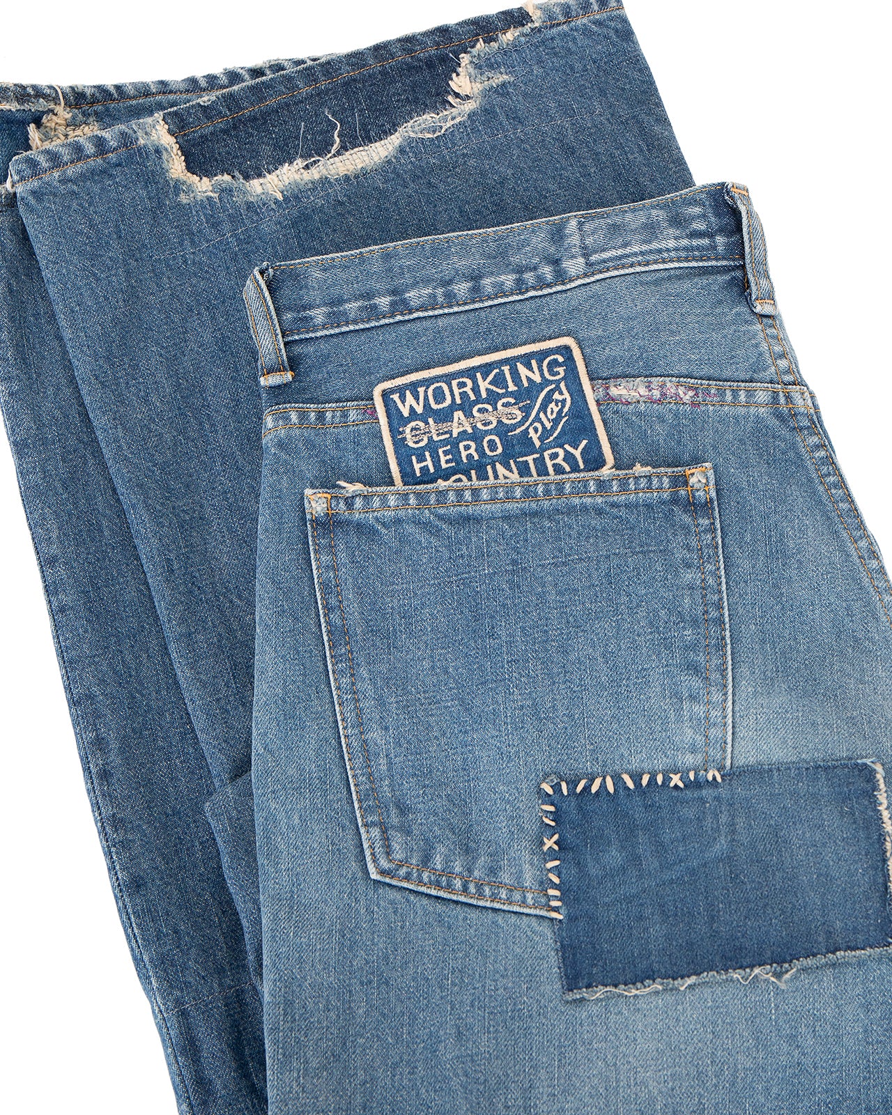 Kapital 14oz Denim 5P RAT Flare Pants, Crazy Dixie Remake