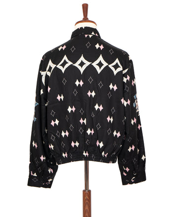 Kapital Rayon Twill Ainu Mosir Drizzler JKT, Black