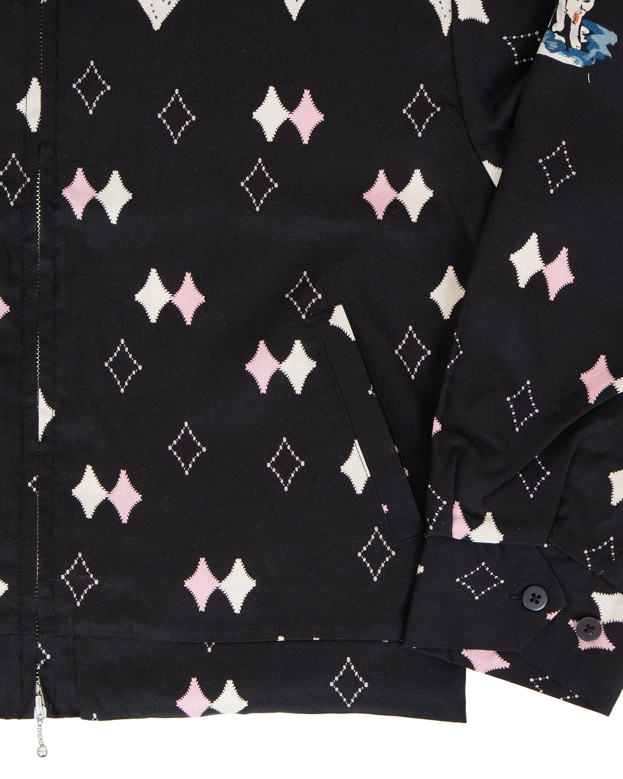 Kapital Rayon Twill Ainu Mosir Drizzler JKT, Black